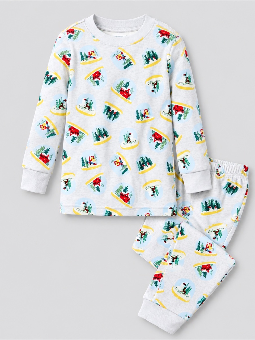 Janie & Jack Good Night Pajama 2 Piece Set Snow Glob Christmas Festive z 5 New